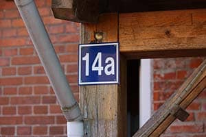 house number, address