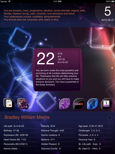 numerology calculator for iPad